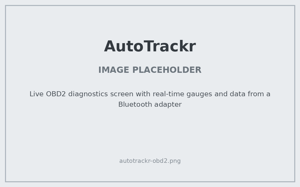 PLACEHOLDER: Live OBD2 diagnostics screen with real-time gauges and data from a Bluetooth adapter